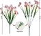72 Bundles Artificial Flowers for Outdoors UV Resistant Fake Silk Flowers No Fade Greenery Shrubs Plants for Outside Planter Home Garden Porch Window Box Spring Summer Décor (Pink)